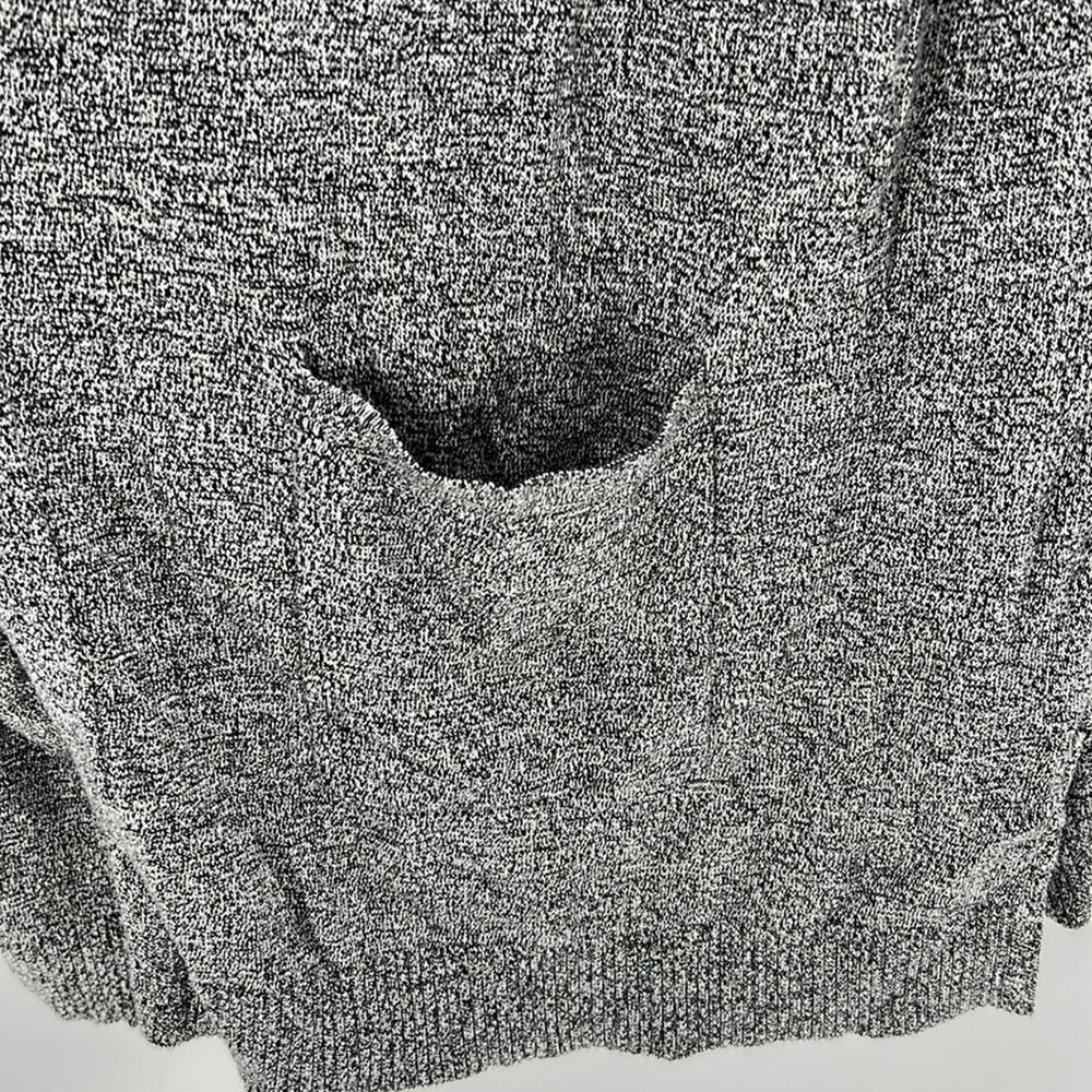 Catherines 3/4 Sleeve Cardigan - Heathered Black - 3X - Picture 4 of 6